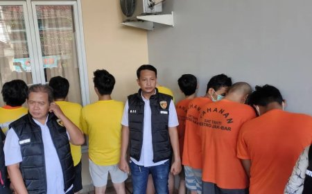 8 Tersangka Kasus Rekening Penampungan Judi Online Diringkus Polisi