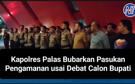 Kapolres Palas Bubarkan Pasukan Pengamanan usai Debat Calon Bupati