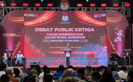 Adu Visi di Debat Ketiga Pilgub Sumut, Ketua KPU: Rakyat yang Memilih, Rakyat yang Menentukan