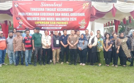 Mantapkan Kesiapan PPK, KPU Medan Gelar Simulasi Pungut dan Hitung Suara di TPS