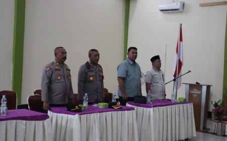 Wakapolres Palas Hadiri Rakor Pembersihan Alat Peraga Kampanye