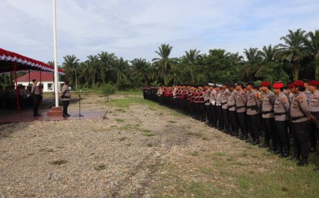 Siaga Amankan Pilkada 2024, Kapolres Palas Pimpin Apel Pergeseran Pasukan