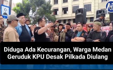 Diduga Ada Kecurangan, Warga Medan Geruduk KPU Desak Pilkada Diulang