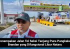 Penampakan Jalan Tol Seksi Tanjung Pura-Pangkalan Brandan yang Dfungsional Libur Nataru