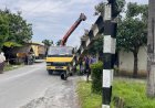 Emak-emak di Kota Binjai Marah dan Tolak Pembongkaran Portal Jalan yang Dilakukan Sepihak