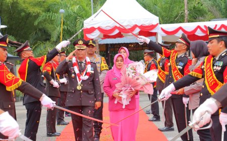 AKBP Muhammad Rusli Purna Bakti, Kapolres Madina Melepas dengan Penuh Hormat