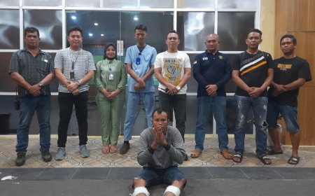 Polsek Medan Baru Tembak Pelaku Pencurian Sepeda Motor Parkiran Plaza Medan Fair