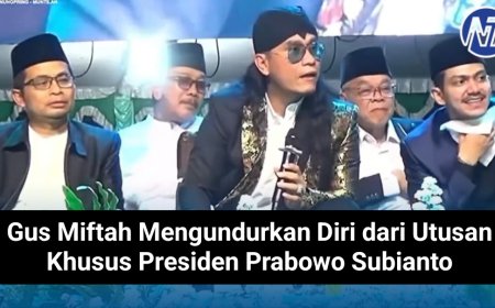 Gus Miftah Mengundurkan Diri dari Utusan Khusus Presiden Prabowo Subianto