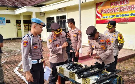 Kompol Ridwan Periksa Kelengkapan Personel Sebelum Melayani Masyarakat