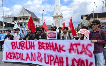 Buruh di Yogyakarta Demo Minta Upah 2025 Rp 4 Juta: Upah Layak dan HAM