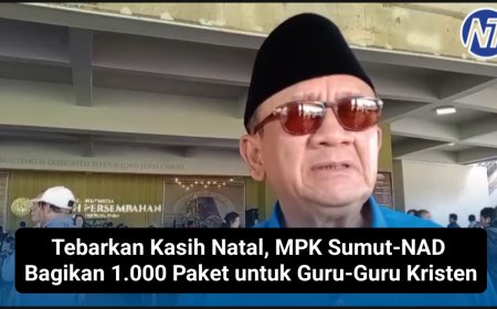 Tebarkan Kasih Natal, MPK Sumut-NAD  Bagikan 1.000 Paket untuk Guru-Guru Kristen