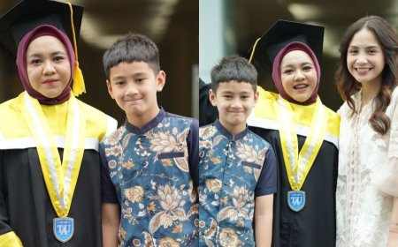 Nagita Slavina Tampil Beda saat Hadir di Wisuda Mbak Lala Bareng Rafathar