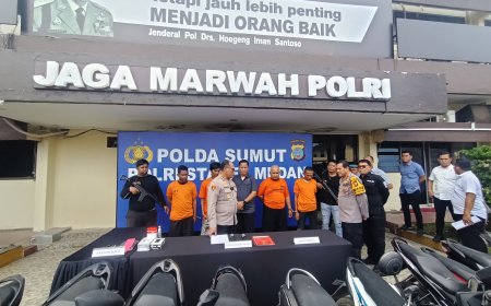 Polrestabes Medan Ungkap Kasus Curanmor di 3 TKP, Sita 14 Unit Kendaraan