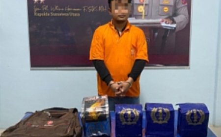 Edarkan 4 Kg Sabu, Pria Asal Jawa Timur Diringkus Polisi di Batu Bara
