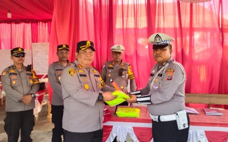 Siagakan Pengamanan Nataru, Kapolres Palas Cek Pos Pelayanan Barumun