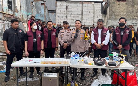 Gerebek Narkoba di Kampung Boncos, Polres Jakbar Amankan 31 Orang dan Sita 21 Gram Sabu