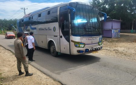 Pastikan Pengemudi Angkutan Darat Bebas Narkoba, Polres Palas Kembali Lakukan Tes Urine