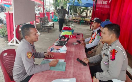 SDM Polres Padang Lawas Beri Pendampingan Psikologi kepada Personel Operasi Lilin Toba 2024