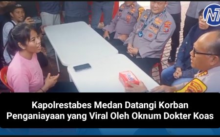 Kapolrestabes Medan Datangi Korban Penganiayaan yang Viral Oleh Oknum Dokter Koas