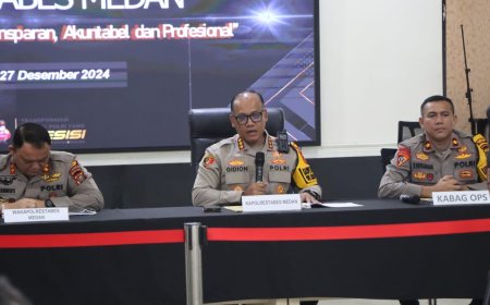 Catatan Akhir Tahun, Polrestabes Medan Sebut Tingkatkan Keamanan di Tahun Mendatang