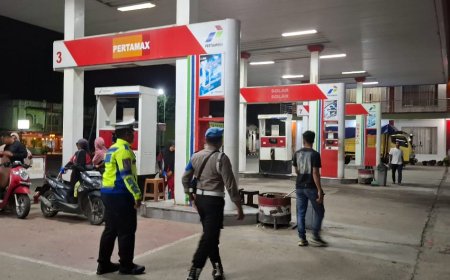 Polres Padang Lawas Gelar Patroli Blue Light