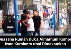 Suasana Rumah Duka Almarhum Kompol Iwan Kurnianto usai Dimakamkan