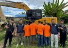 Tim Gabungan Tangkap Lima Penambang Emas Ilegal di Nagan Raya dan Sita Alat Berat