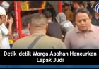 Detik-detik Warga Asahan Hancurkan Lapak Judi