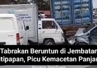 Tabrakan Beruntun di Jembatan Titipapan, Picu Kemacetan Panjang