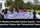 FKH Madina Geruduk Kantor Bupati Tuntut Kepastian Status dari Pemerintah Daerah