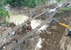 Pembangunan Tanggul Darurat Dipercepat, Amankan Jalur KA di Grobogan