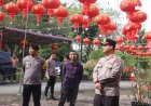 Jamin Keamanan Perayaan Imlek, Kapolres Langkat Turun Kelapangan Tinjau Vihara