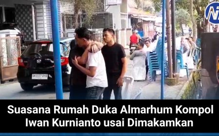 Suasana Rumah Duka Almarhum Kompol Iwan Kurnianto usai Dimakamkan