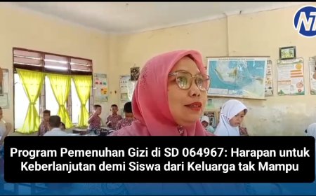 Program Pemenuhan Gizi di SD 064967: Harapan untuk Keberlanjutan demi Siswa dari Keluarga tak Mampu