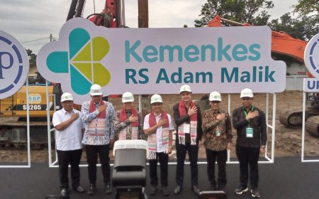 Ground Breaking Gedung Onkologi Center RS Adam Malik, Wamenkes: Pondasi Harapan Bagi Pasien Kanker