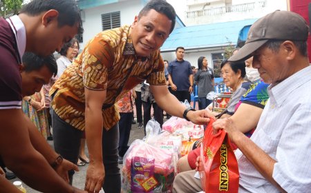 Jelang Imlek 2576 Kongzili, Kapolres Pematangsiantar Hadiri Pemberian Bantuan Keluarga Kurang Mampu
