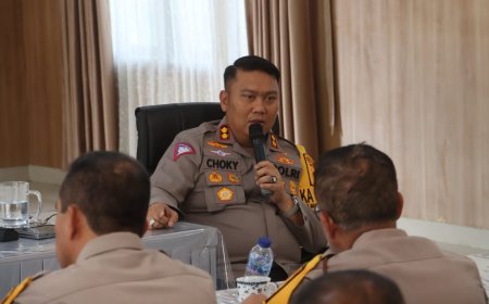 Kapolres Simalungun Pimpin Anev Kamtibmas Minggu Ketiga Januari 2025