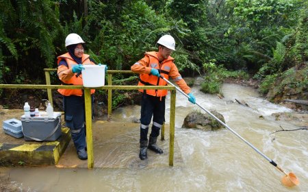 11 Tahun Air Sisa Proses Tambang Emas Martabe Selalu Patuhi Baku Mutu