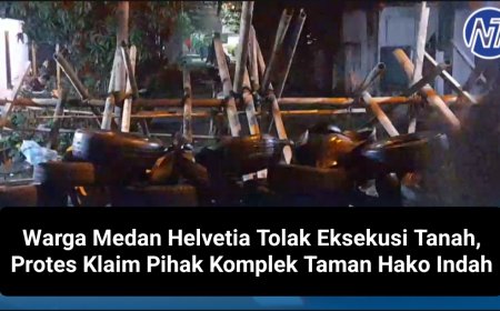Warga Medan Helvetia Tolak Eksekusi Tanah, Protes Klaim Pihak Komplek Taman Hako Indah
