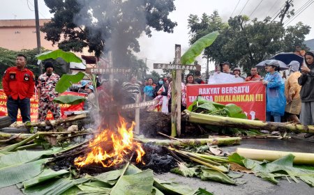 Warga Kecamatan Helvetia Blokade Jalan, Tolak Eksekusi Lahan!