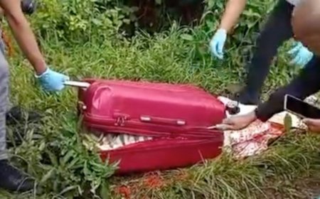 Mayat Wanita Dalam Koper Tanpa Kepala dan Kaki Gegerkan Warga