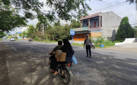 Live Report Satlantas Polres Palas, Arus Lalu Lintas Masih Terpantau Sepi Aman dan Lancar