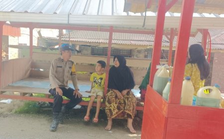 Ajak Warga Kompak Jaga Kamtibmas, Bhabinkamtibmas Polsek Sosopan Gelar Kegiatan Sambang