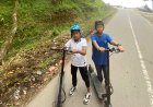 Segarnya Skuteran Listrik di Alam Pegunungan, Jalur Naik-Turun Bikin Deg-degan