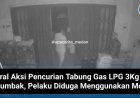 Viral Aksi Pencurian Tabung Gas LPG di Patumbak, Pelaku Diduga Membawa Mobil
