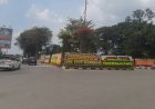 Papan Bunga Ucapan Selamat Padati Jalan Kantor Wali Kota Binjai: Warga Tunggu Kinerja Amir - Jiji