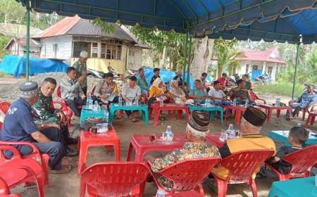 Bhabinkamtibmas Polsek Barumun Tengah Hadiri Musdes TA 2025