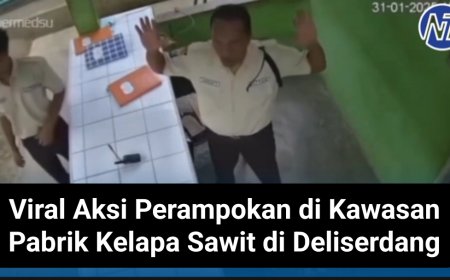 Viral Aksi Perampokan di Kawasan Pabrik Kelapa Sawit di Deliserdang