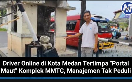 Driver Online di Kota Medan Tertimpa "Portal Maut" Komplek MMTC, Manajemen Tak Peduli