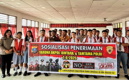 Polres Samosir Sosialisasikan Penerimaan Taruna Akpol, Bintara dan Tantama Polri Tahun 2025